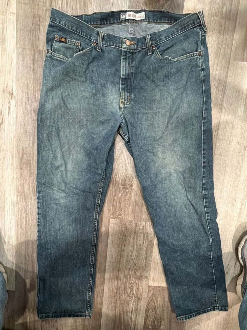 Lee Regular Straight Leg Jeans Blue Denim